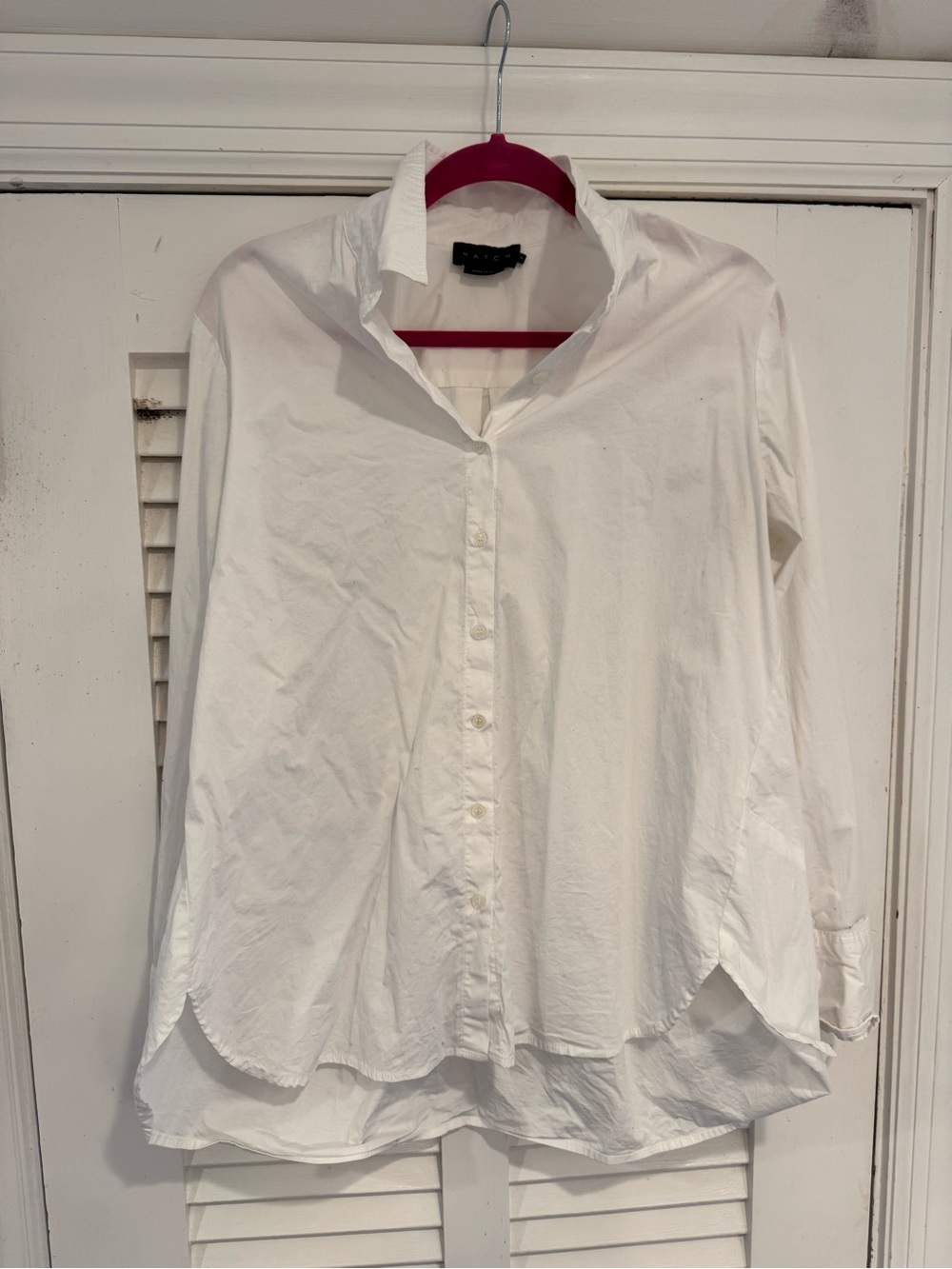 Hatch White Button-Down Collared Shirt